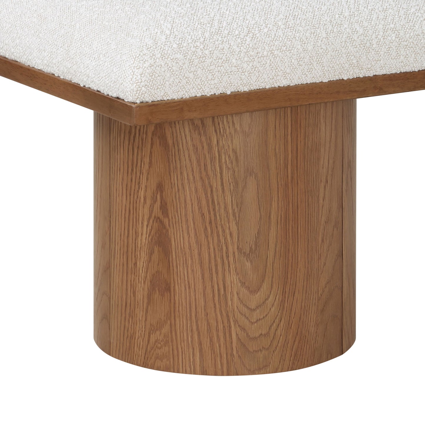 Pavilion - 5 Piece Modular Bench With Walnut Base