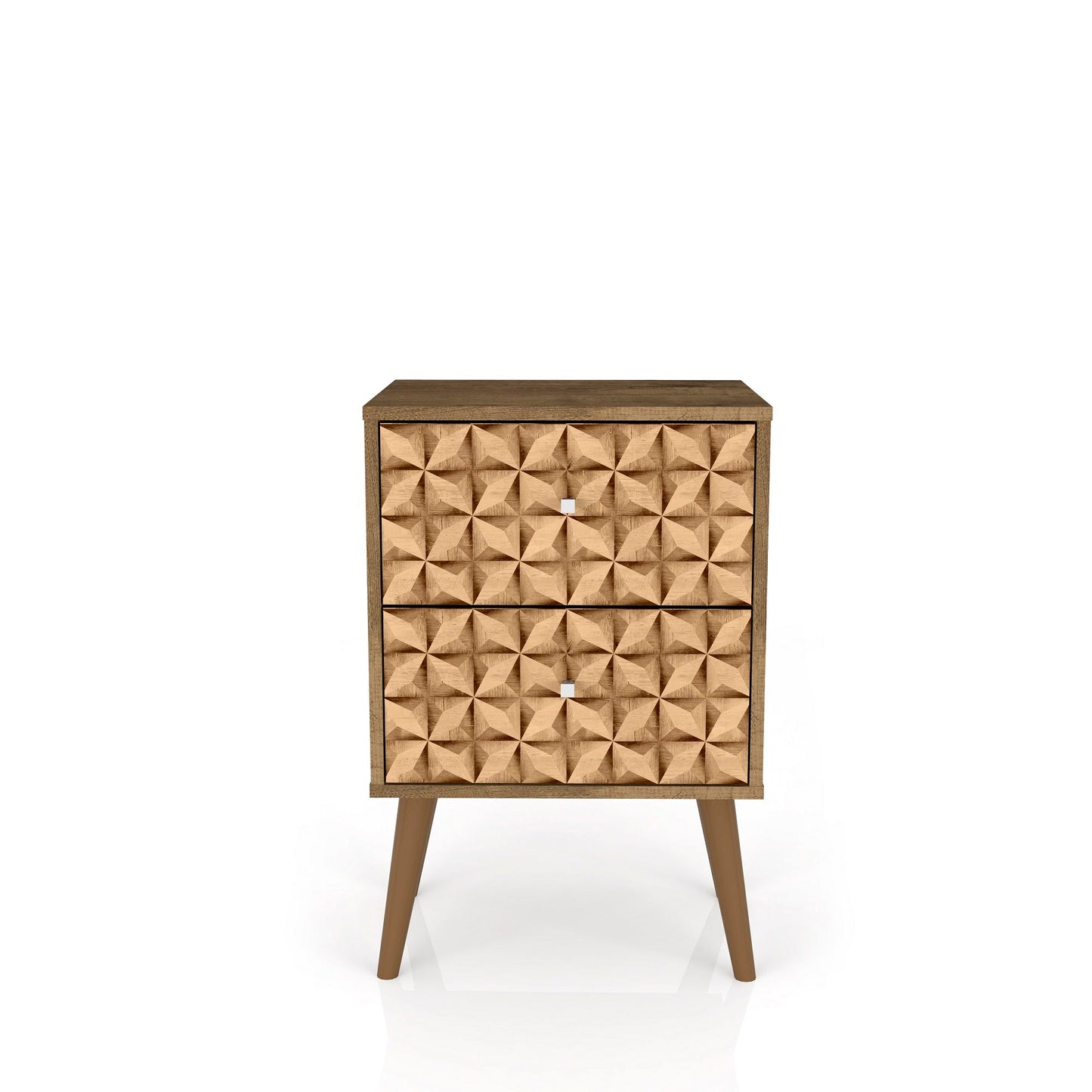 Manhattan Liberty - Nightstand With Rustic Brown Frame