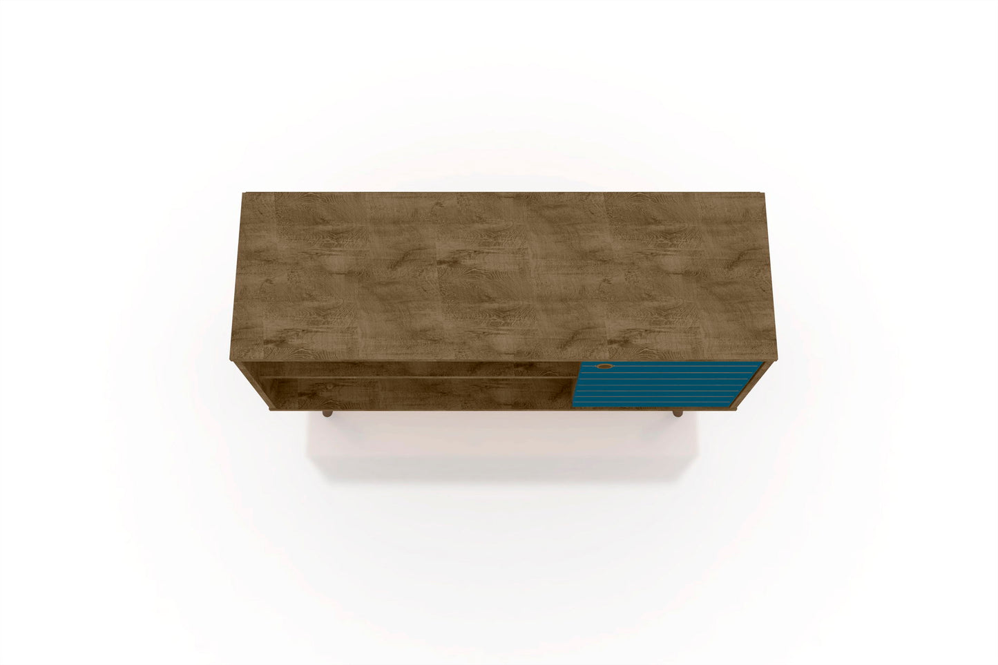 Manhattan Liberty - TV Stand With Rustic Brown Frame