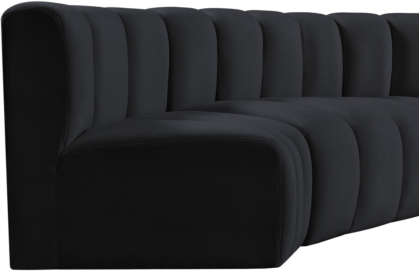 Arc - Velvet 6 Piece U-Shaped Modular Sofa