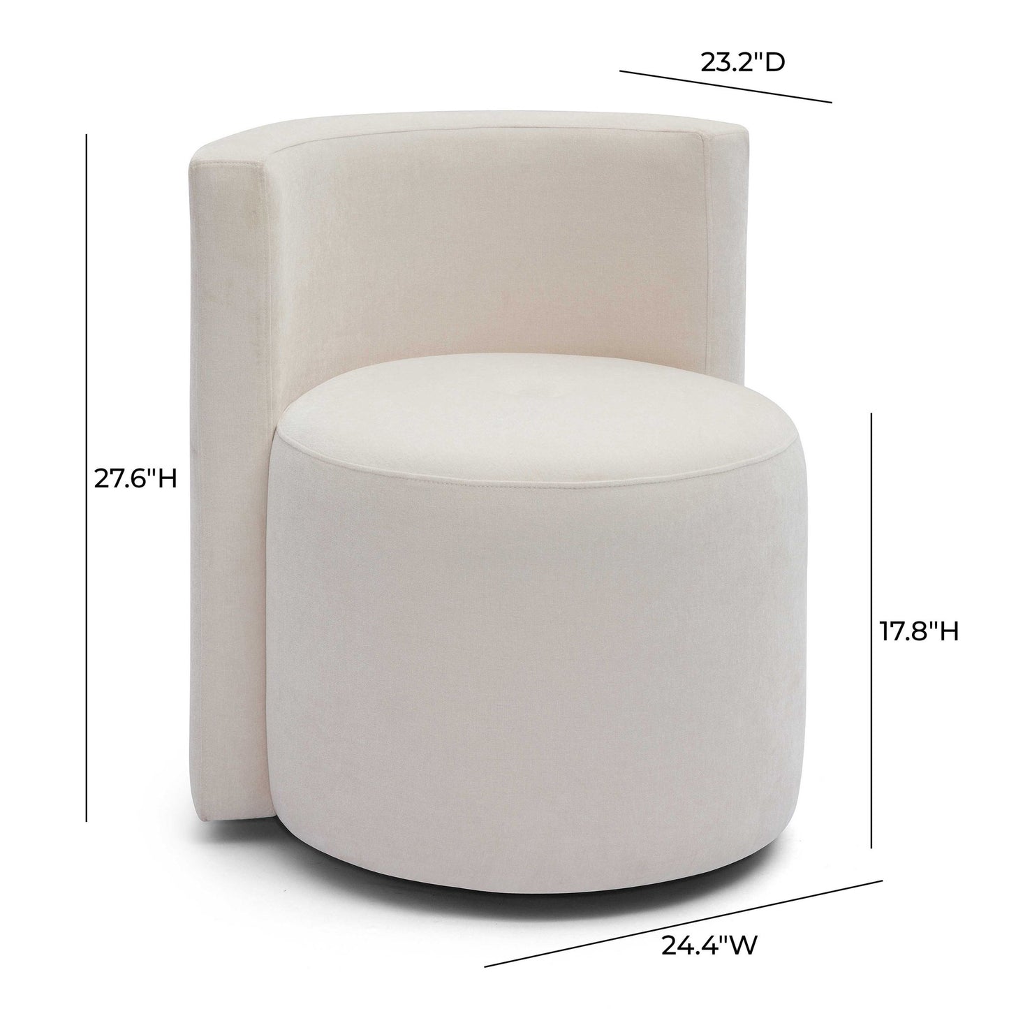 Alyssa - Rolling Desk Chair