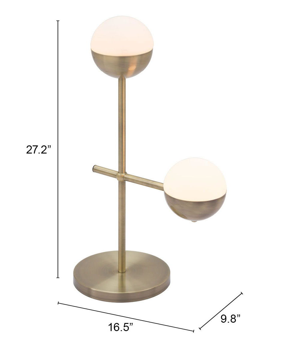 Waterloo - Table Lamp - White / Bronze