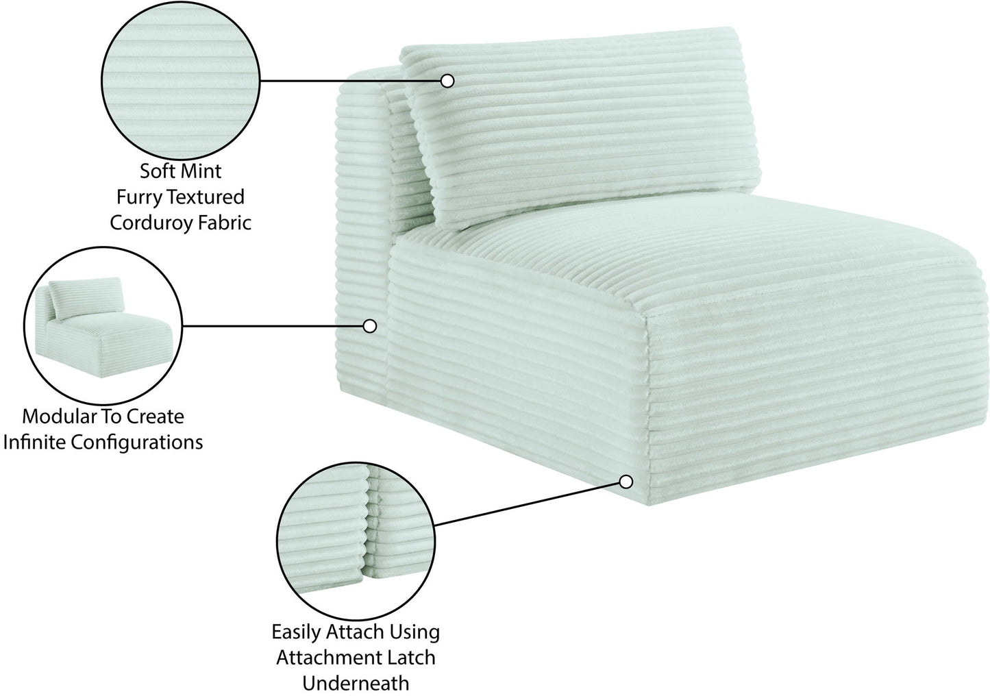 Shaggy - Armless Chair