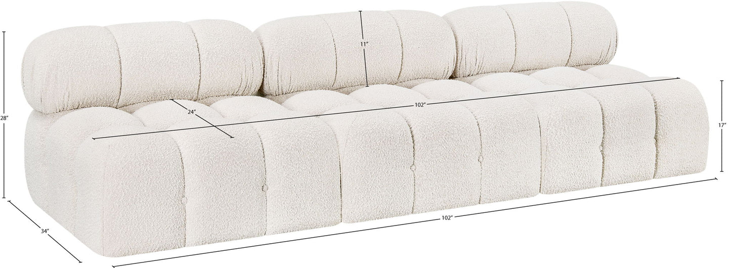 Ames - 3 Seat Modular Armless Sofa