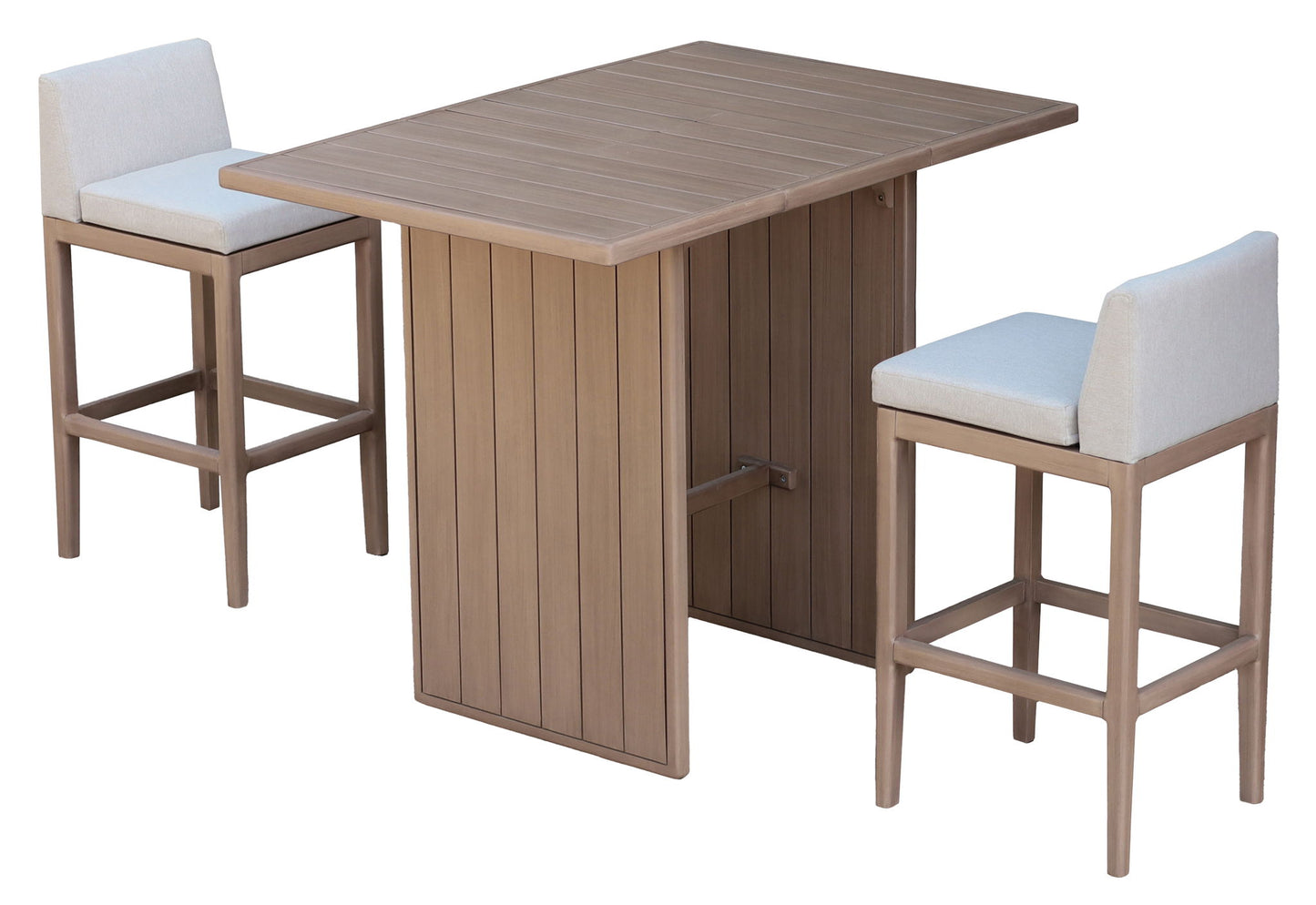 Solace - Acacia Wood Outdoor Patio Bar Table - Natural