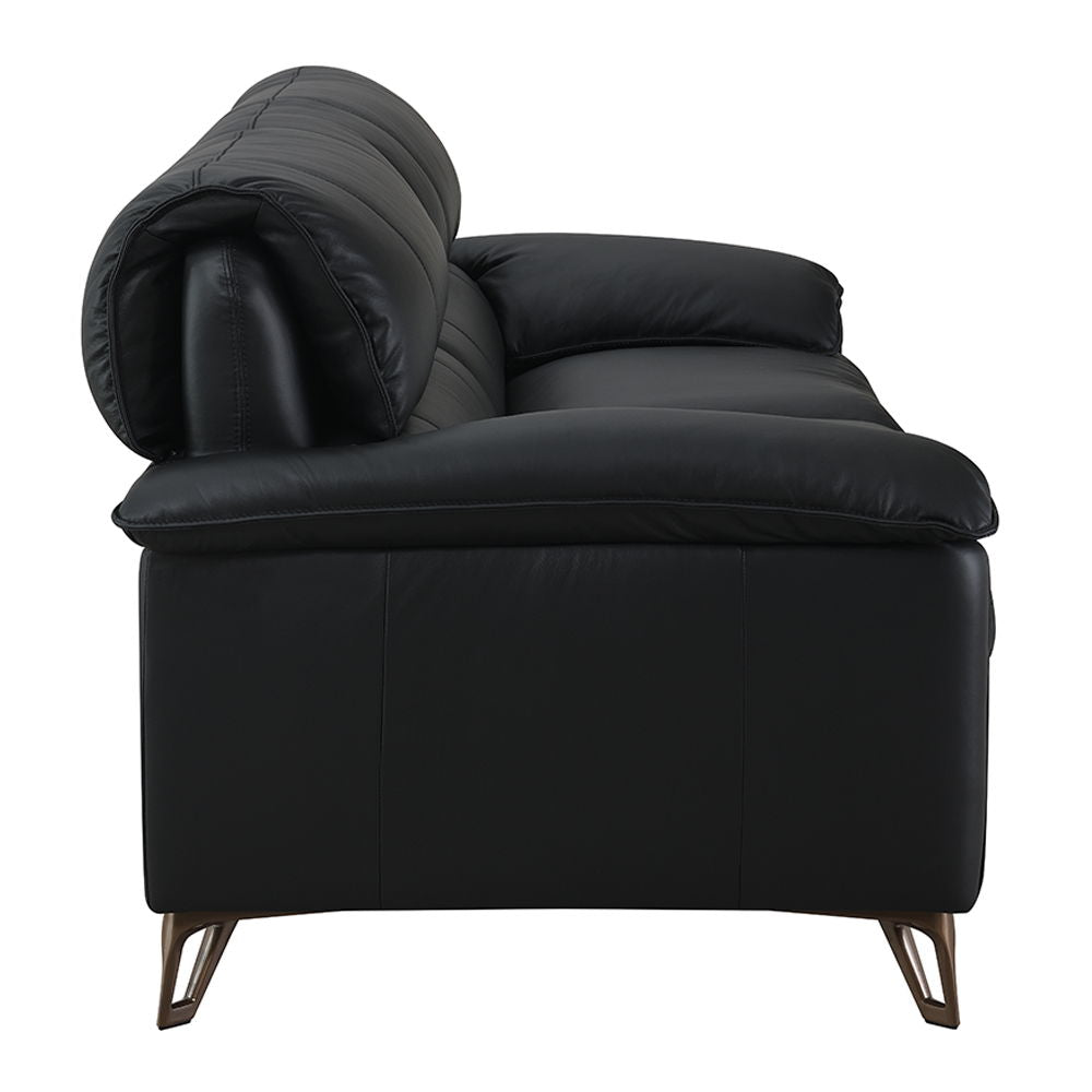 Eilene - Sofa - Black Top Grain Leather