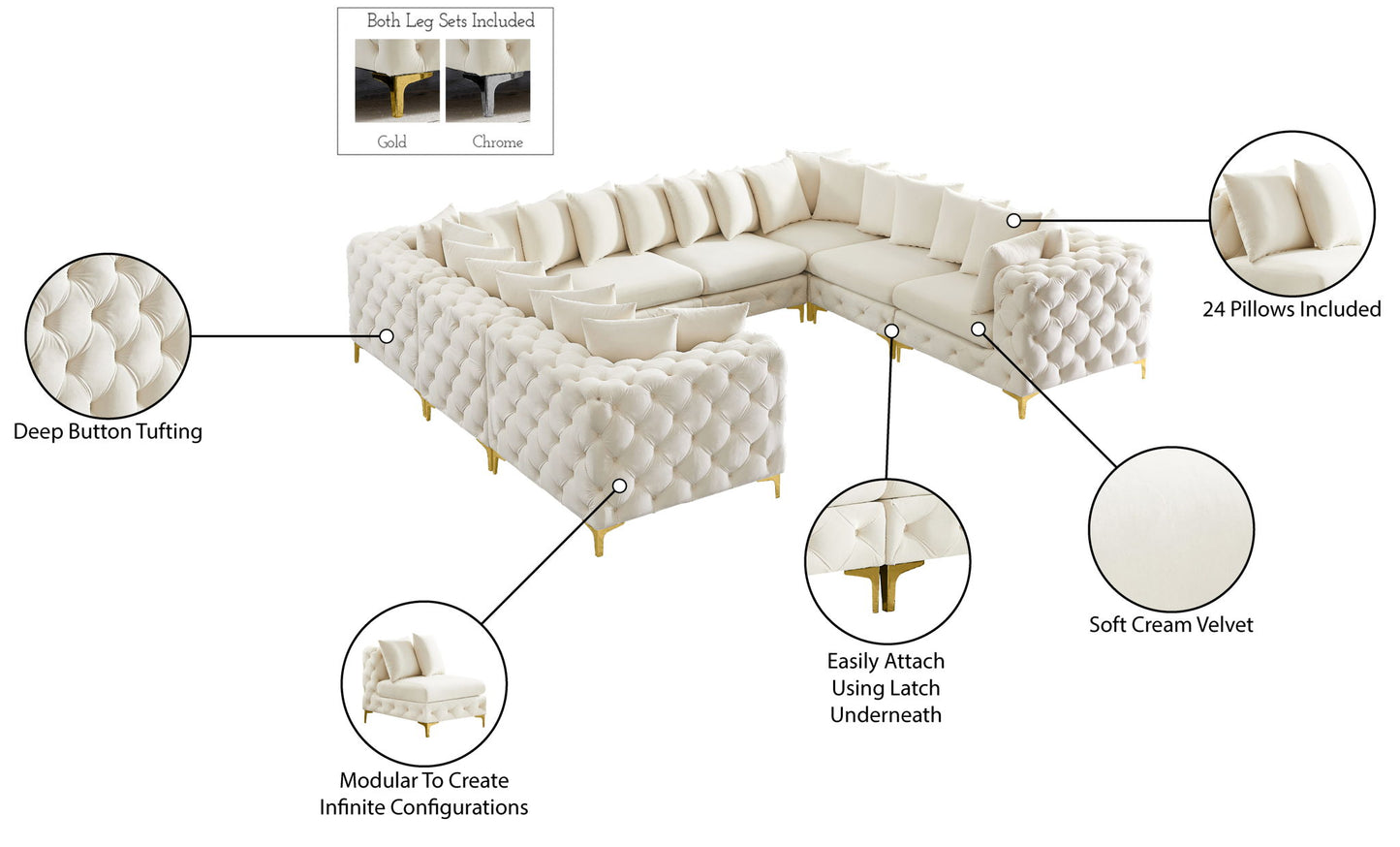 Tremblay - 8 Piece Modular Sectional