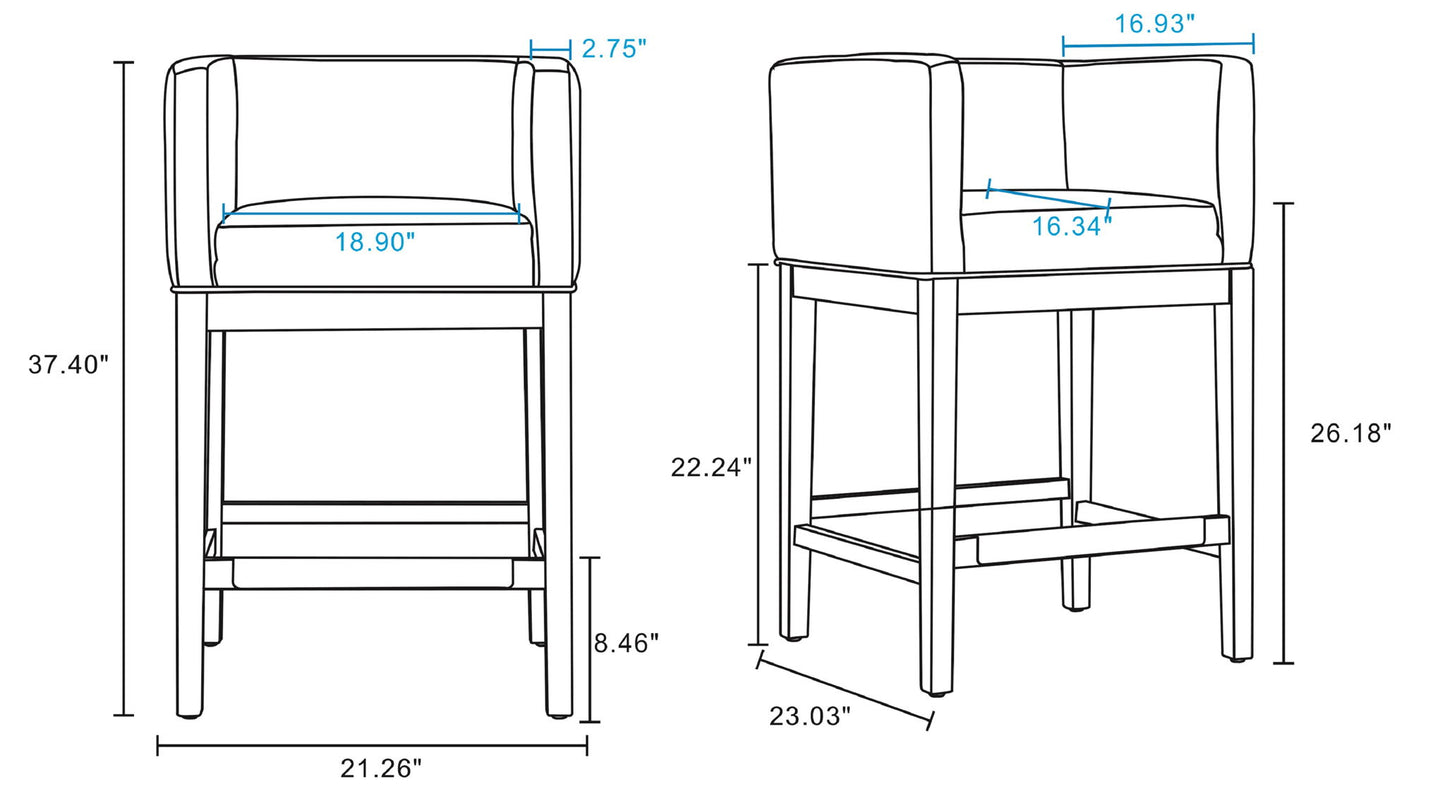 Manhattan Kingsley - Counter Stool