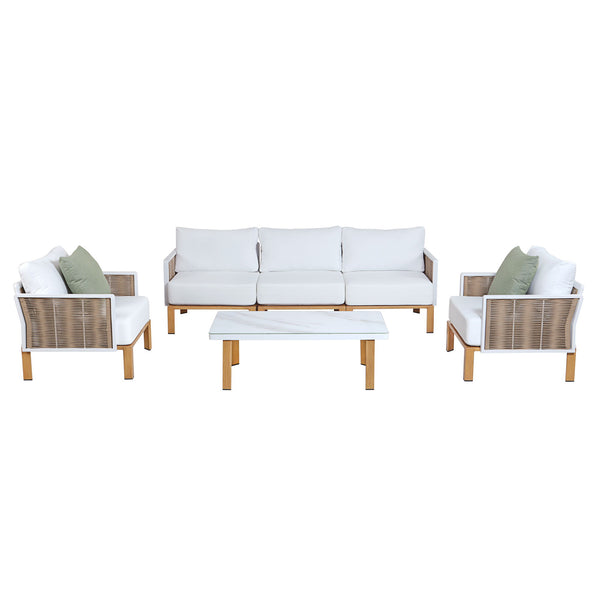 Vine - 4-Piece Conversation Set - White