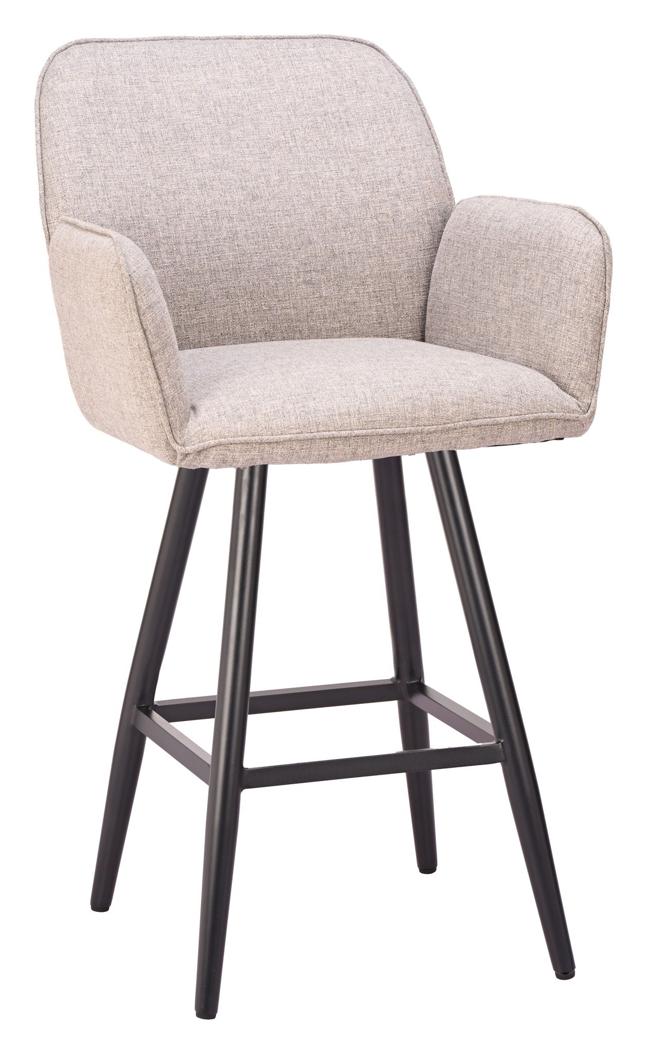 Sieve - Swivel Barstool - Beige / Black