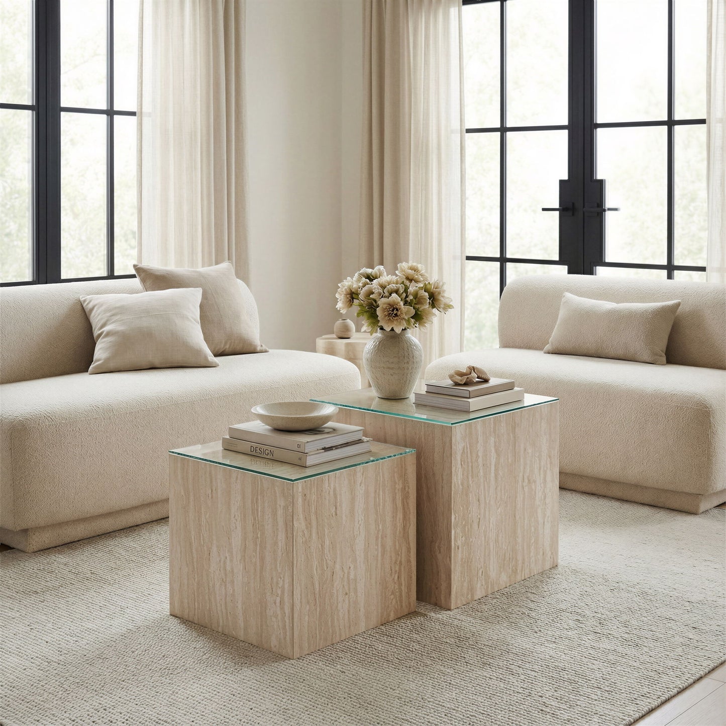 Anese - Loveseat - Multigrain Beige