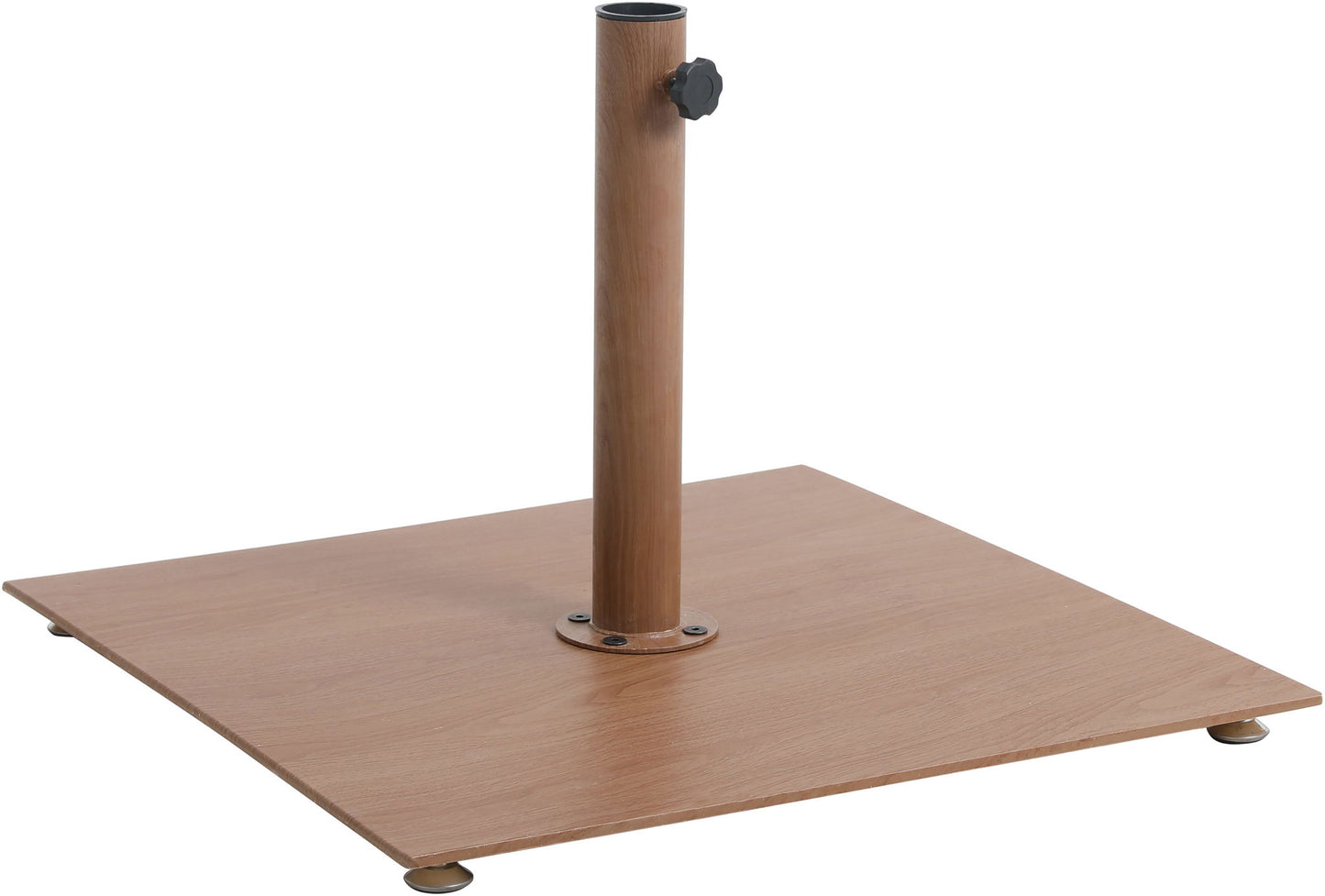 Fiji - Aluminum Patio Umbrella With Square Teak Base