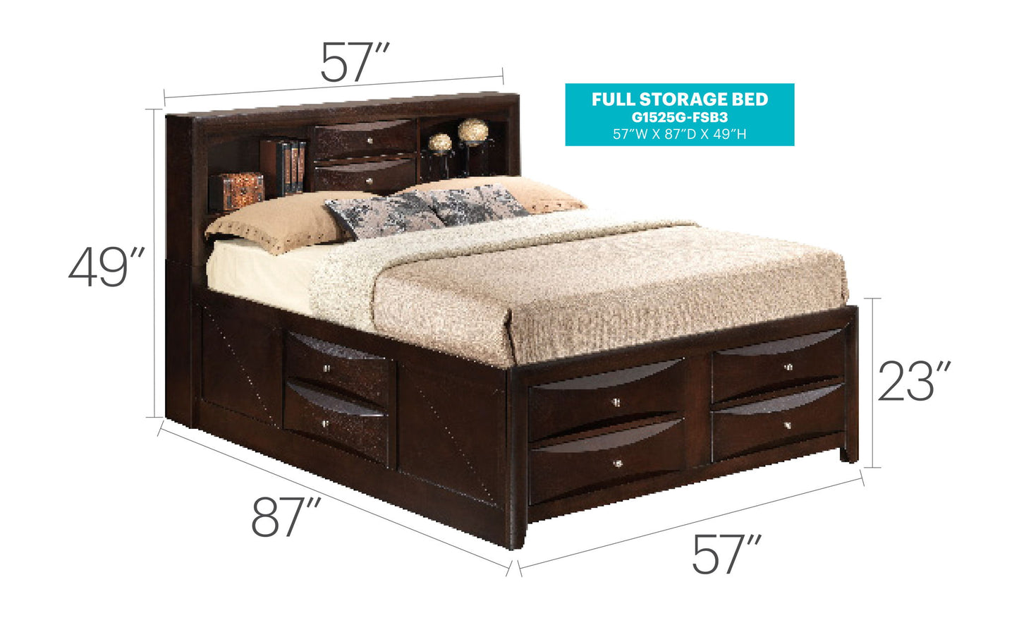 Glory Furniture - Marilla - Storage Bed