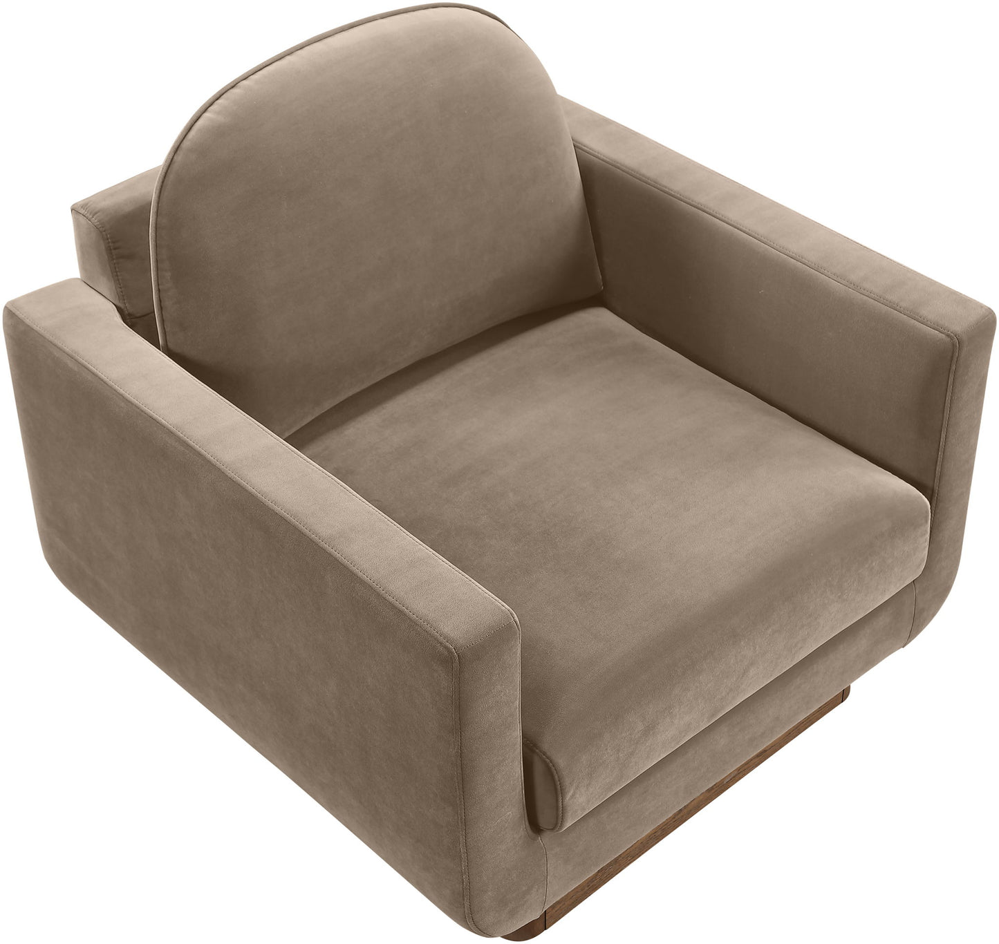 Diviento - Velvet Performance Fabric Upholstered Accent Chair