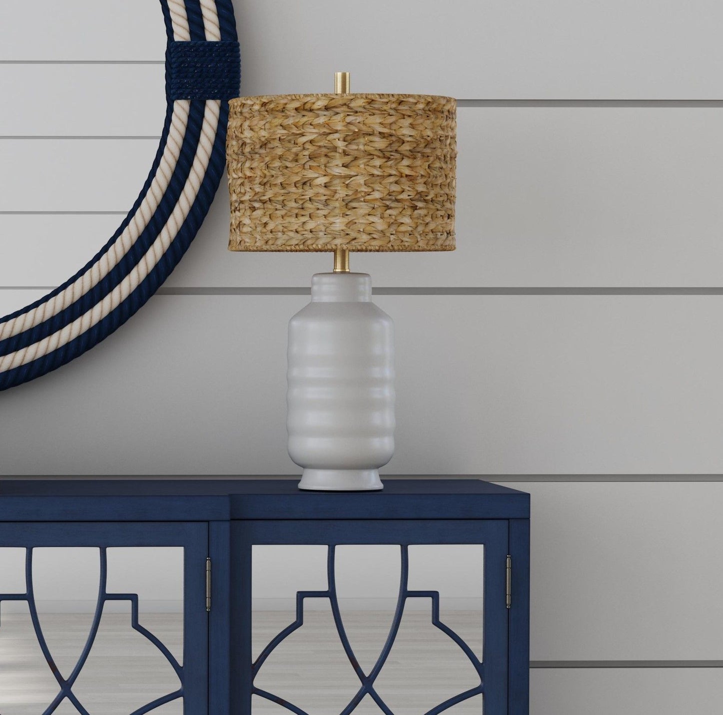 Tigris - Table Lamp - White / Light Brown