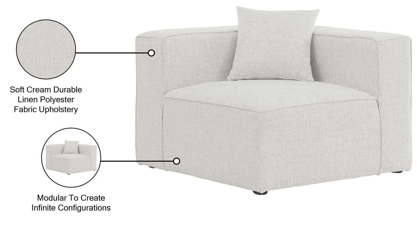 Cube - Linen Corner Chair