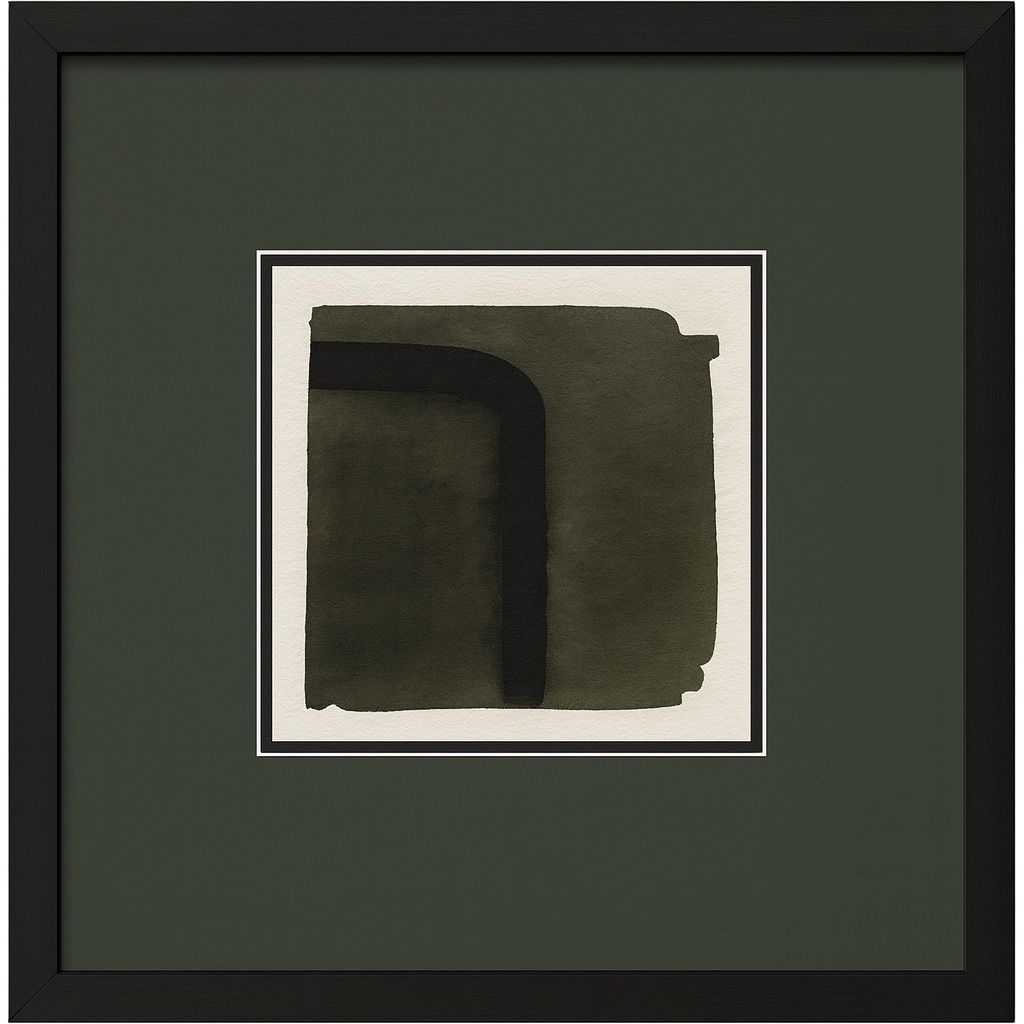 Marsh And Sod I Framed Print - Green / White / Black