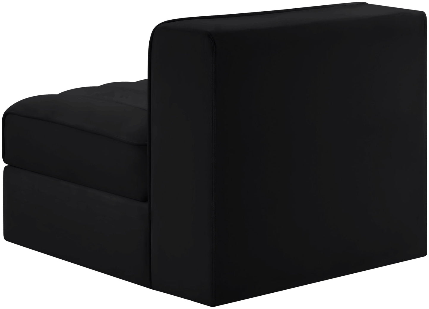 Rummi - Velvet Performance Fabric Upholstered Modular Armless Chair
