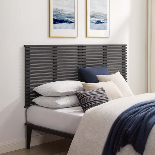 Render Wall Mount Headboard - King, Charcoal