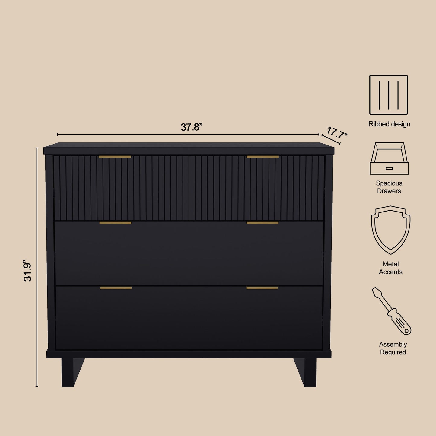 Manhattan Elara - Solid Wood Dresser