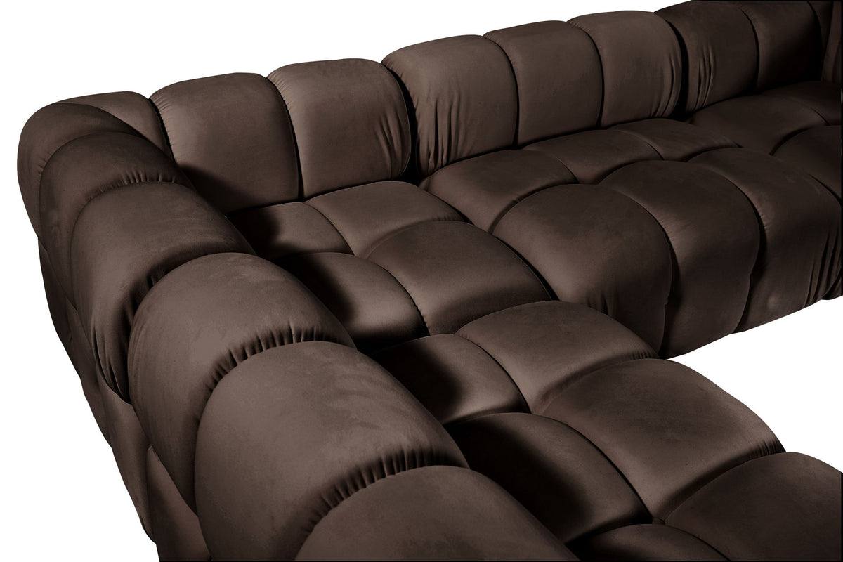 Orin - 6 Piece Modular Sectional (3 Modular Chairs, 2 Corner Chairs & Ottoman)