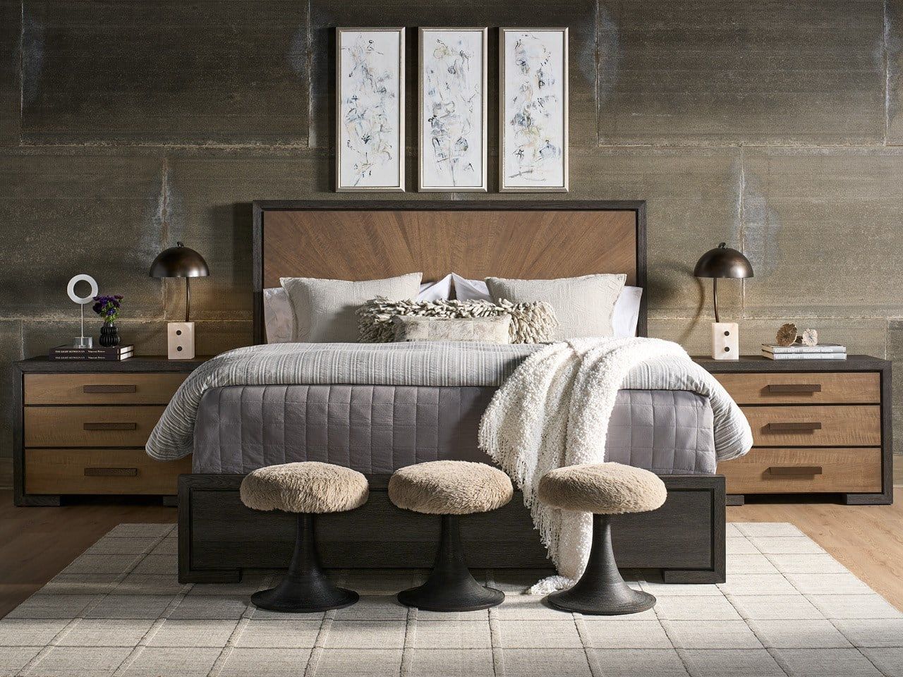 Modern / Mist & Veil - Panel Bed