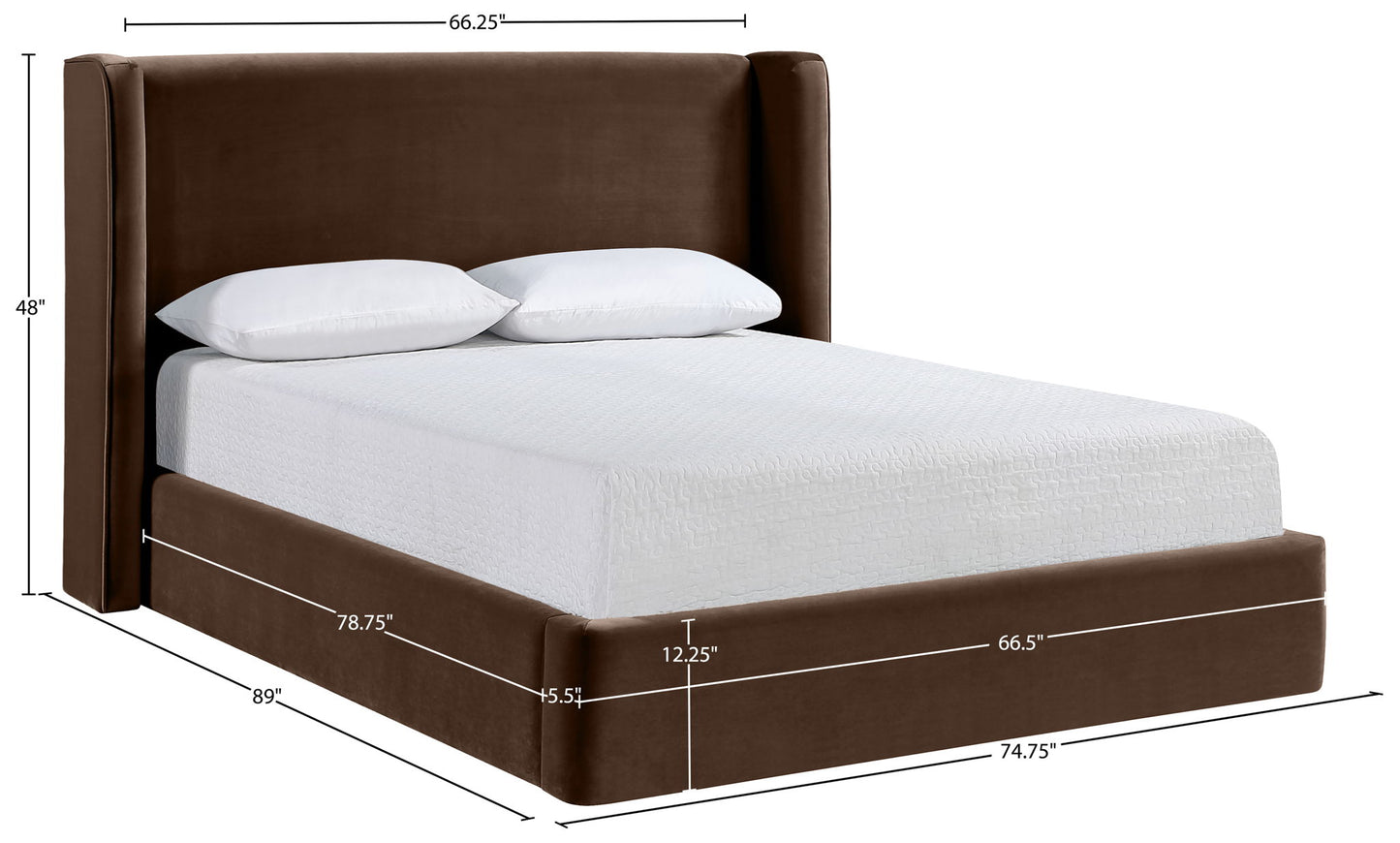 Kendall - Velvet Upholstered Bed