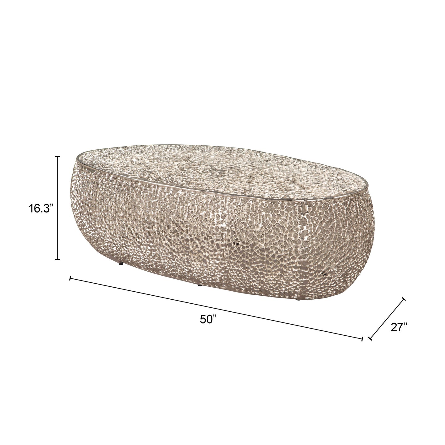 Argento - Coffee Table - Silver