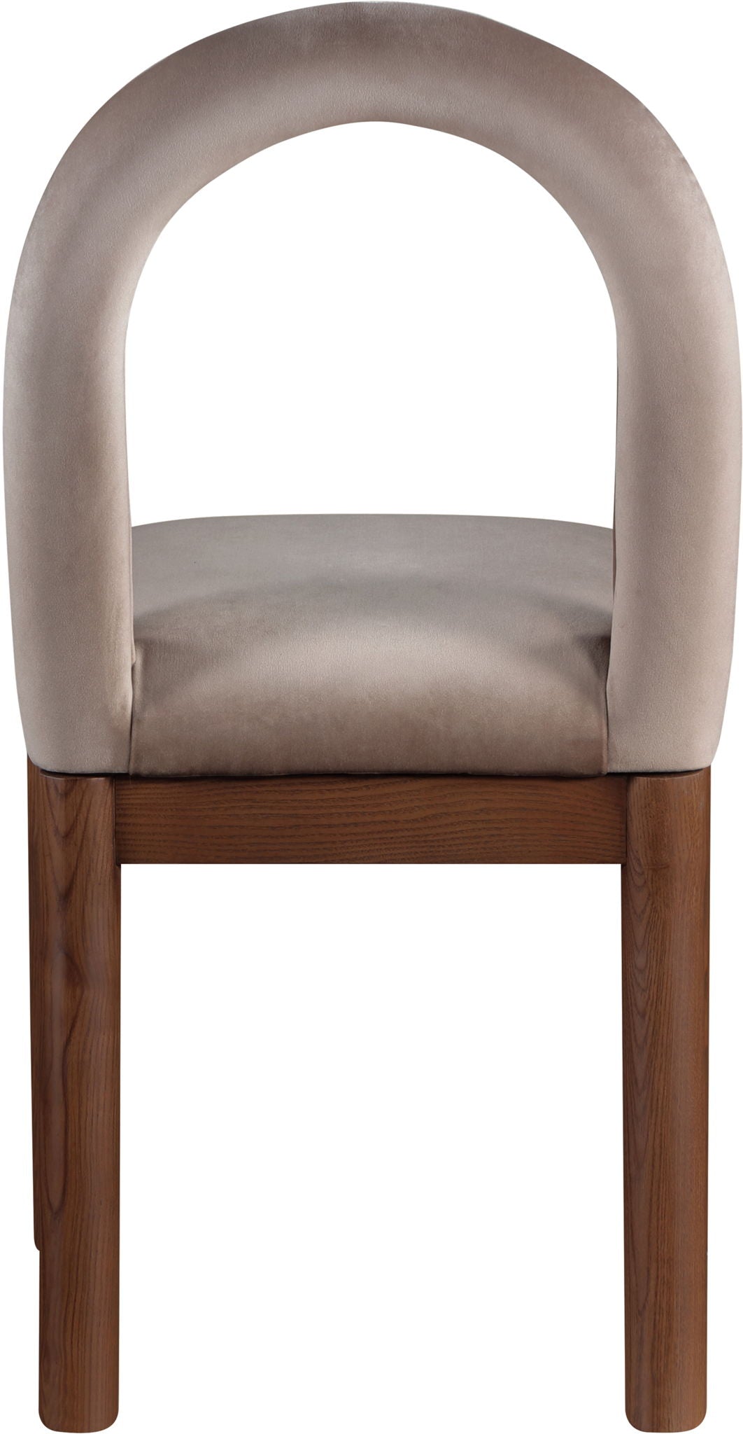 Conrad - Velvet Dining Chair With Brown Legs