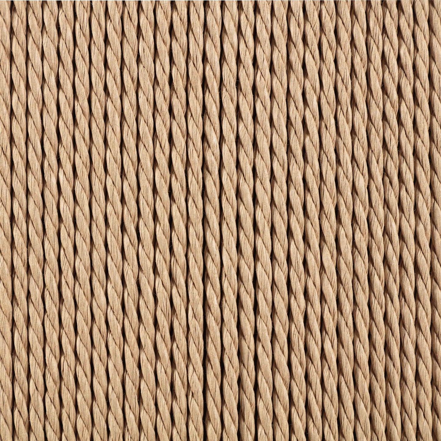 Bohemia - Woven Seagrass Cord And Solid Wood Counter Stool - Beige
