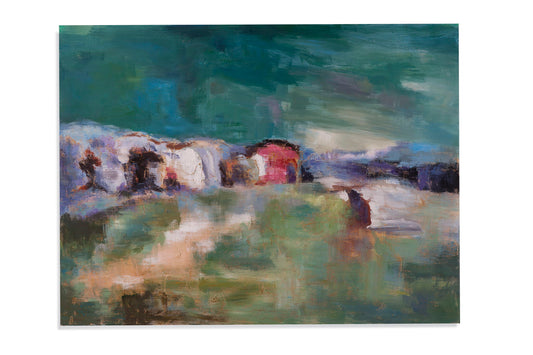 Fields Of Green Canvas Art - Green