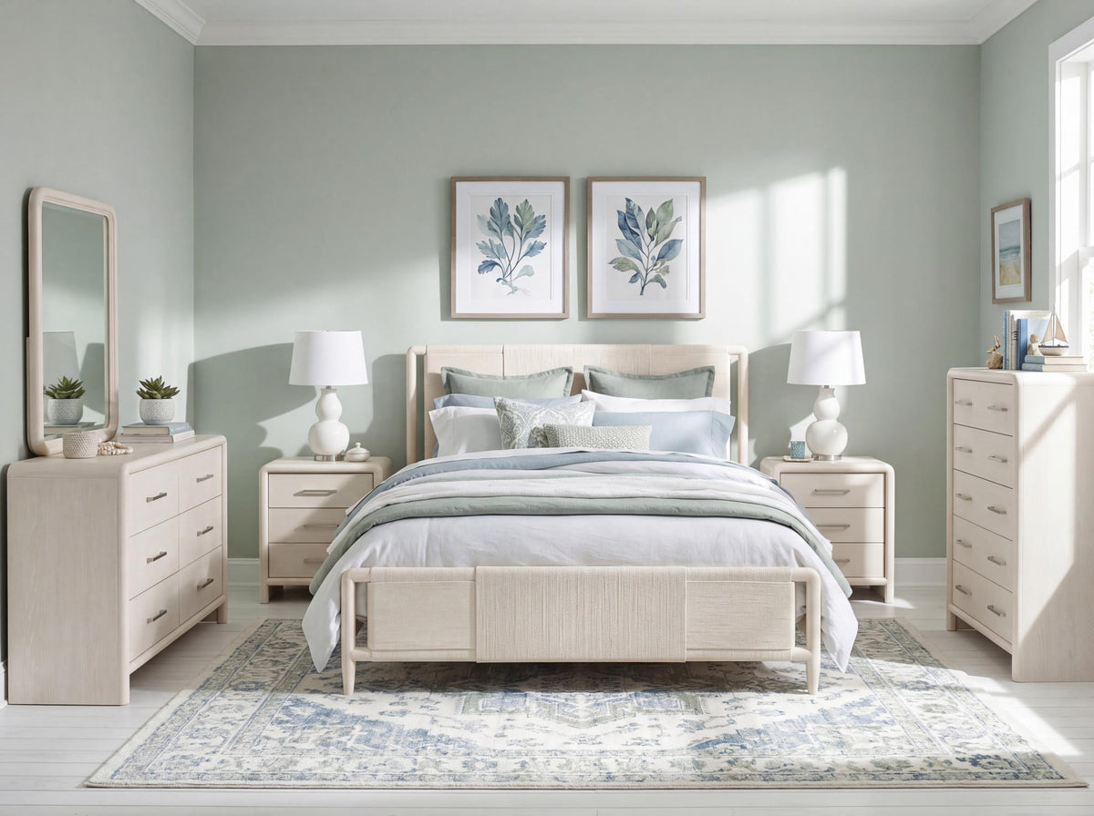 Maren - Complete Woven Panel Bed