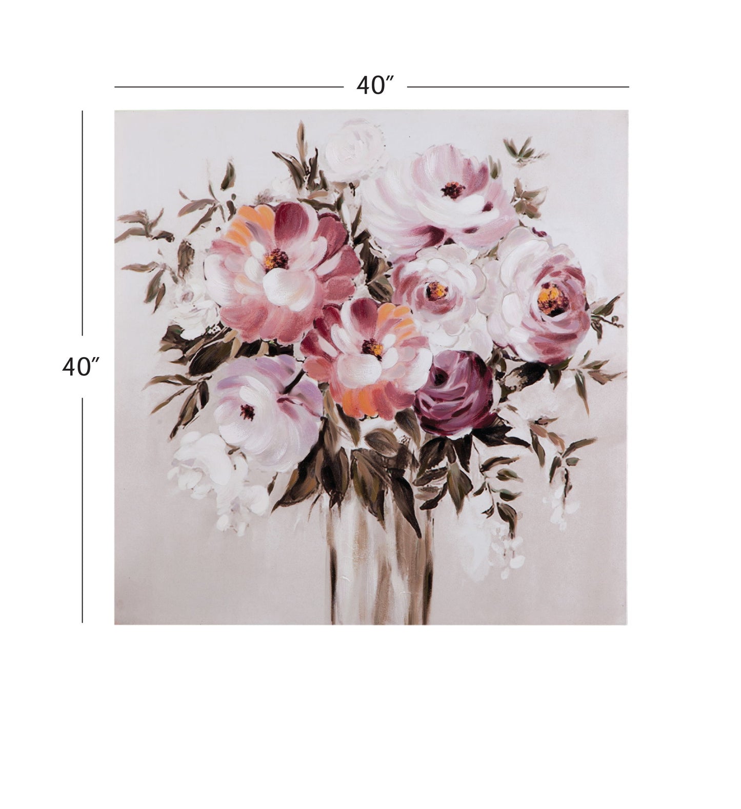 A Gift Canvas Art - Beige / Pink