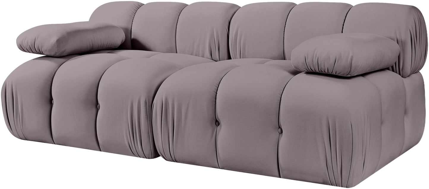 Orin - Velvet Performance Fabric Upholstered 2 Piece Modular Sofa