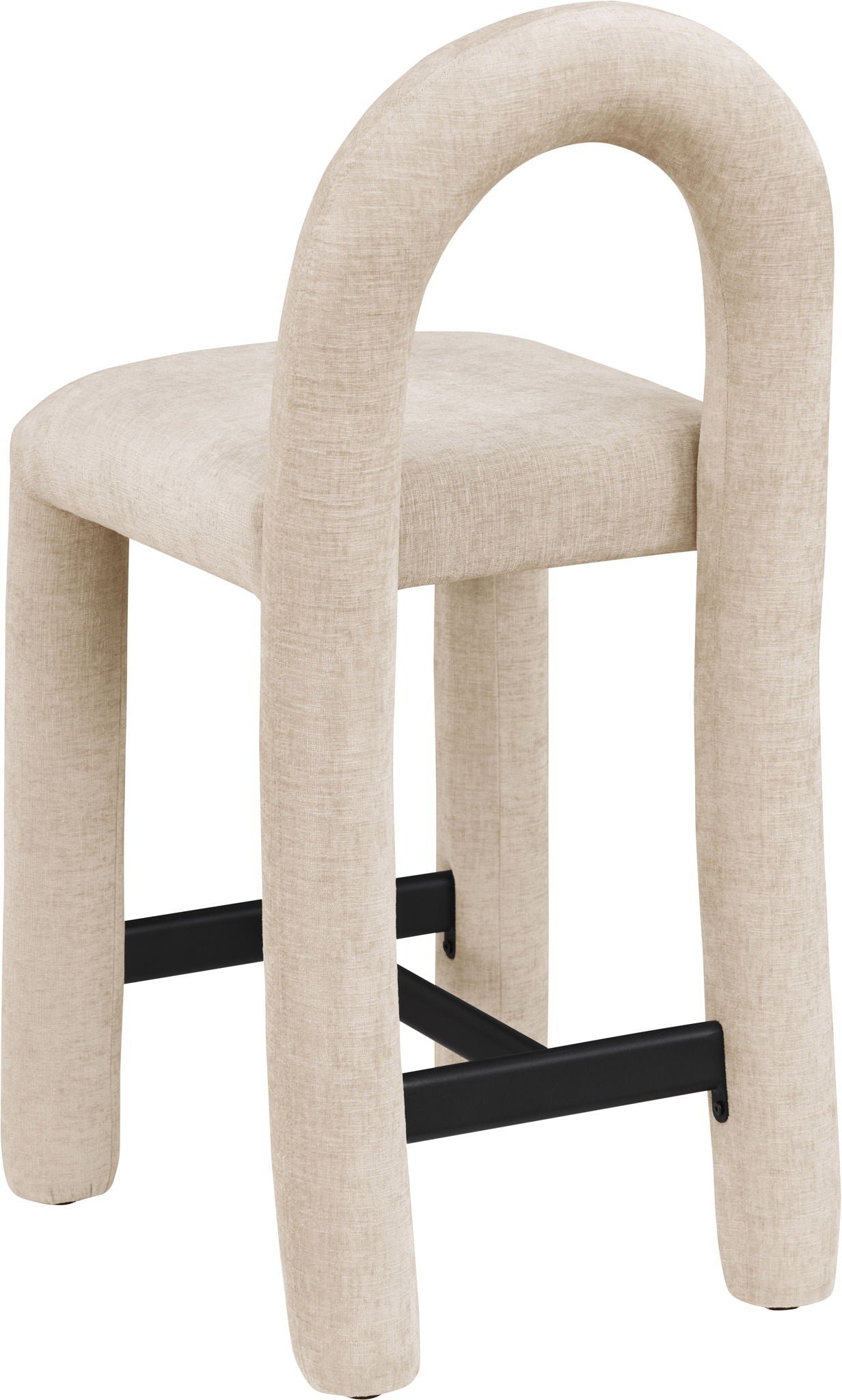 Amari - Chenille Fabric Stool