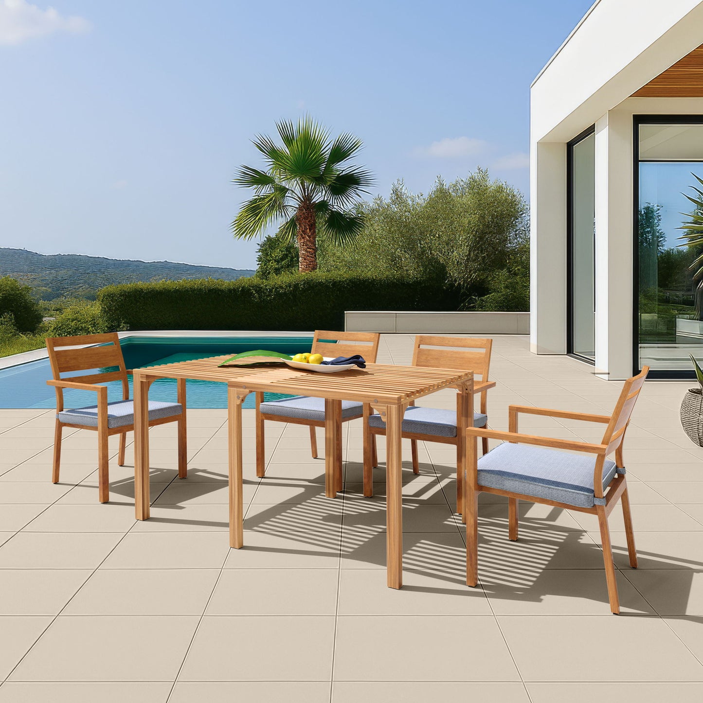 Riviera - Extendable Dining Table - Natural