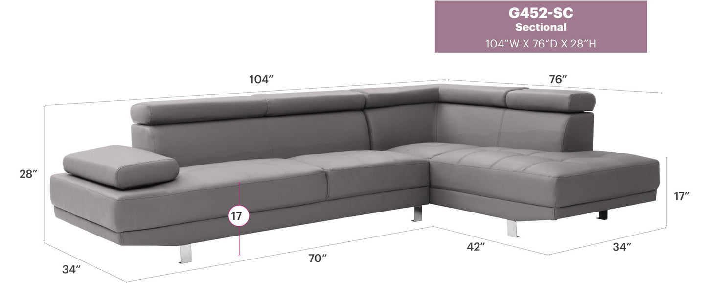 Glory Furniture - Riveredge - Sectional