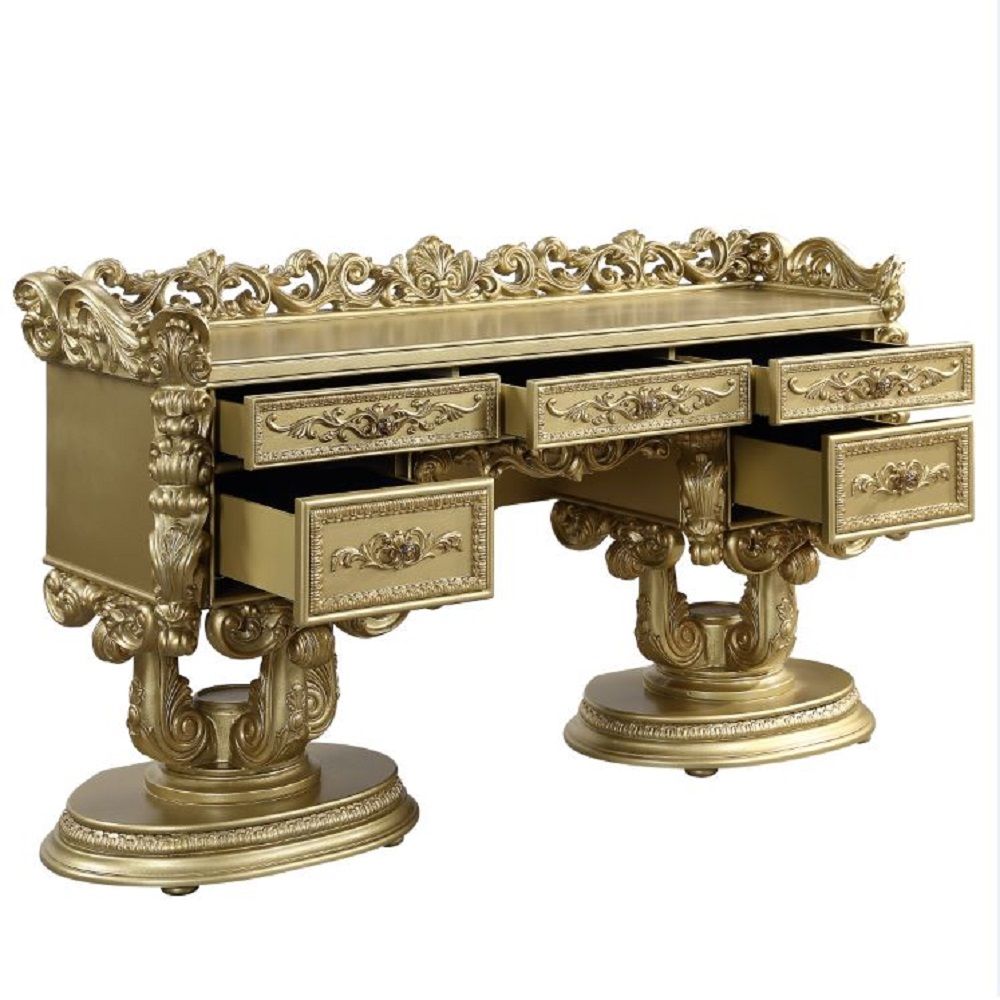 Bernadette - Vanity Desk - Gold