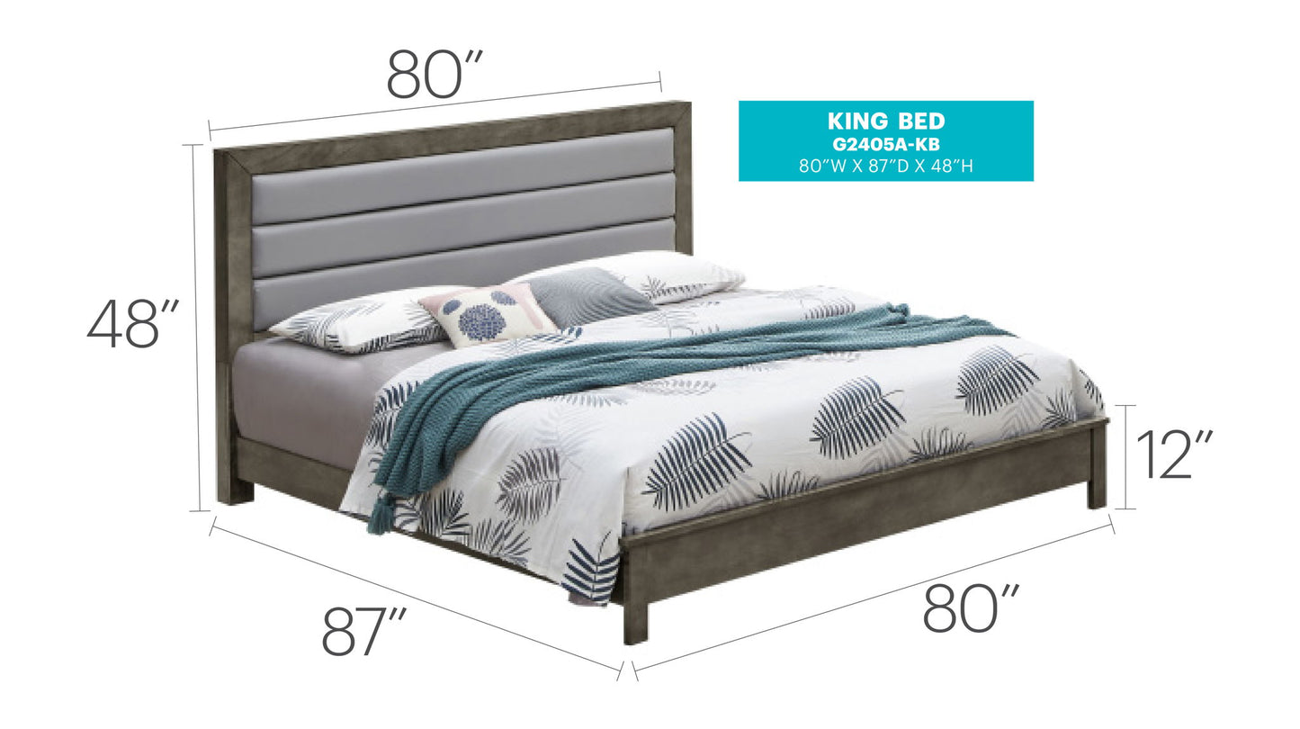 Glory Furniture - Burlington - Upholstered Bed