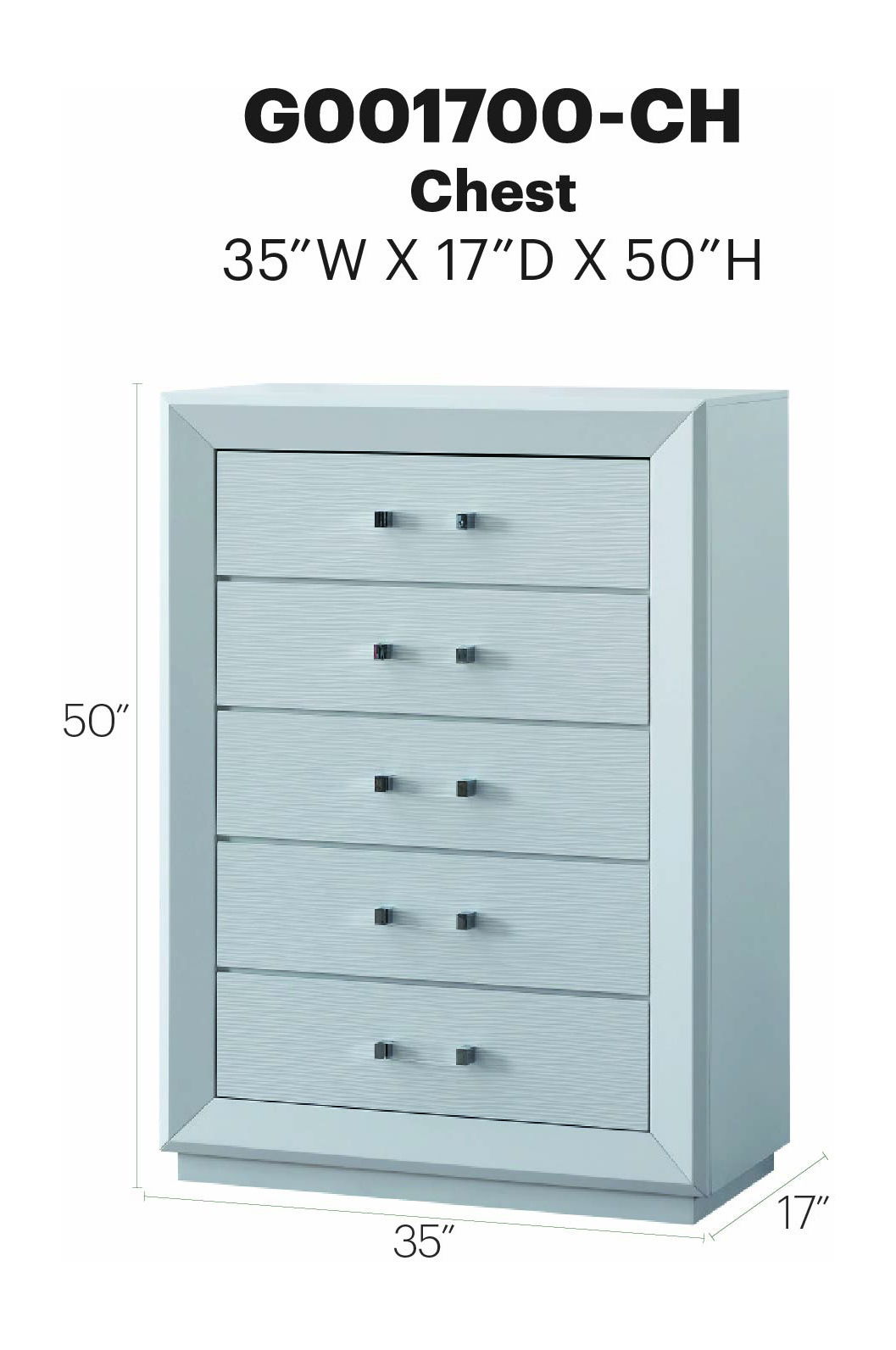 Mars - Chest - White