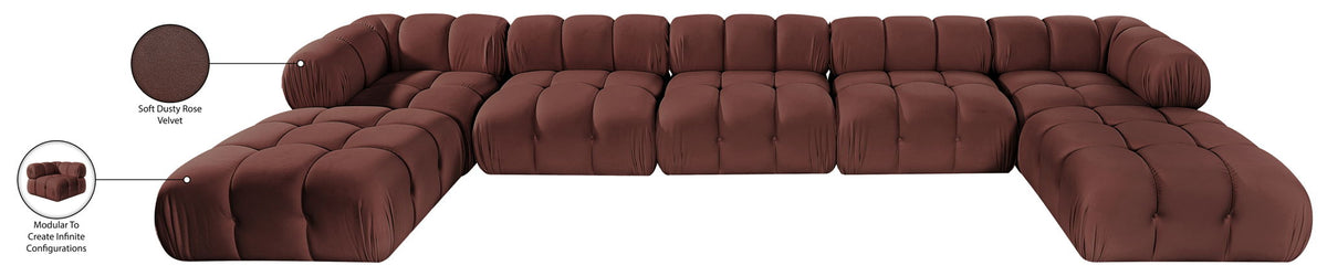 Orin - 7 Piece Modular Sectional (3 Modular Chairs, 2 Corner Chairs & 2 Ottomans)