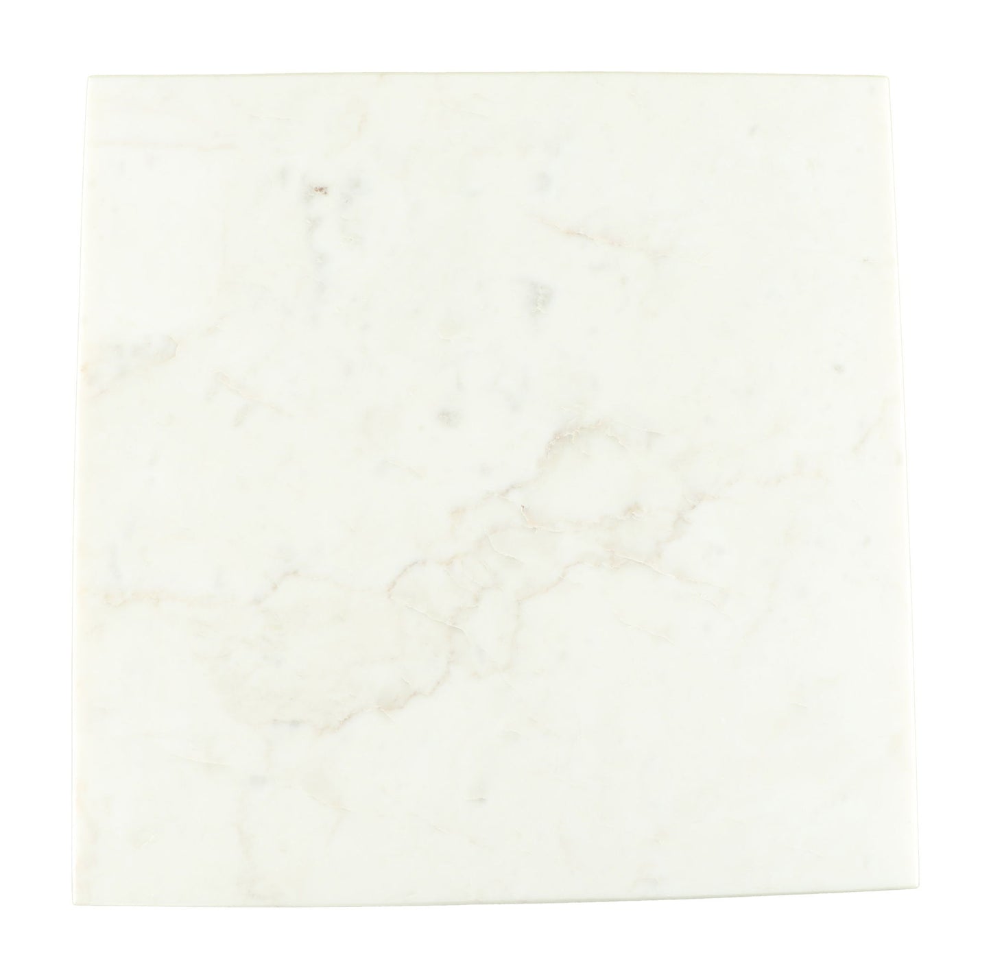 Nyra - Side Table - White / Brass