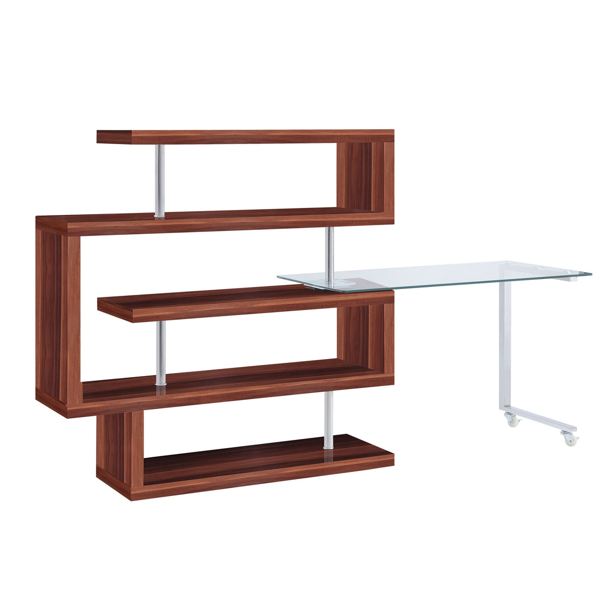 Buck II - Writing Desk With Bookshelf