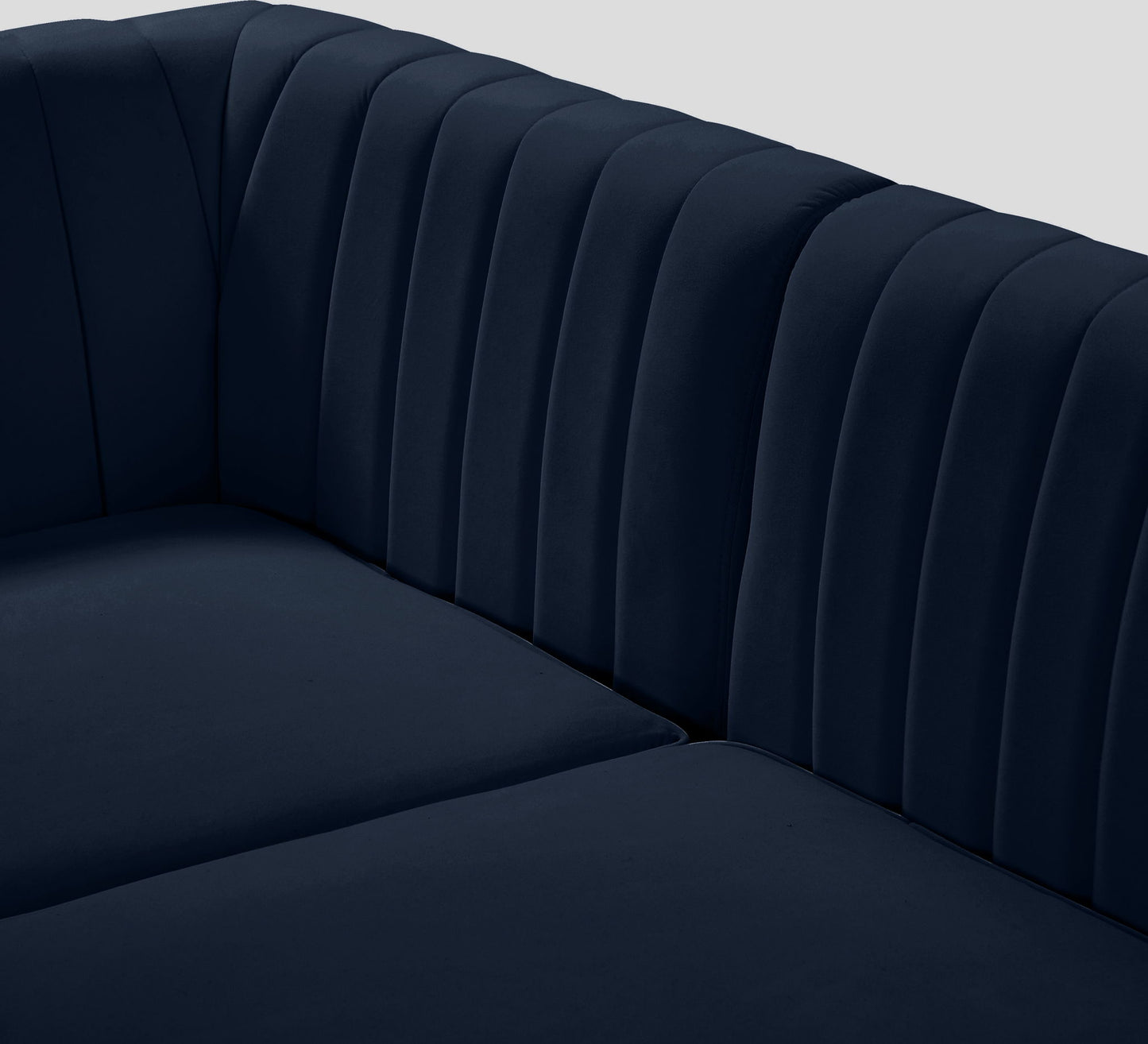 Alina - 8 Piece Velvet Modular Sectional