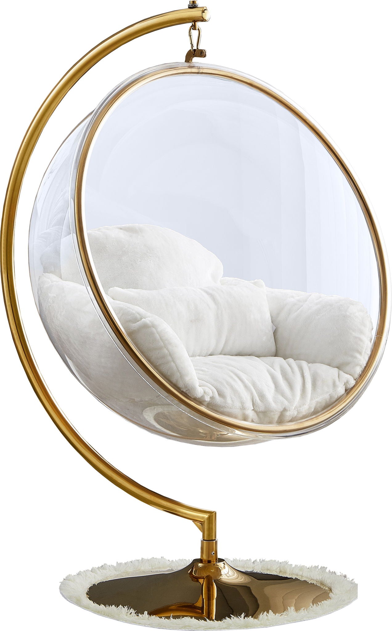 Luna - Swing Accent Chair - White