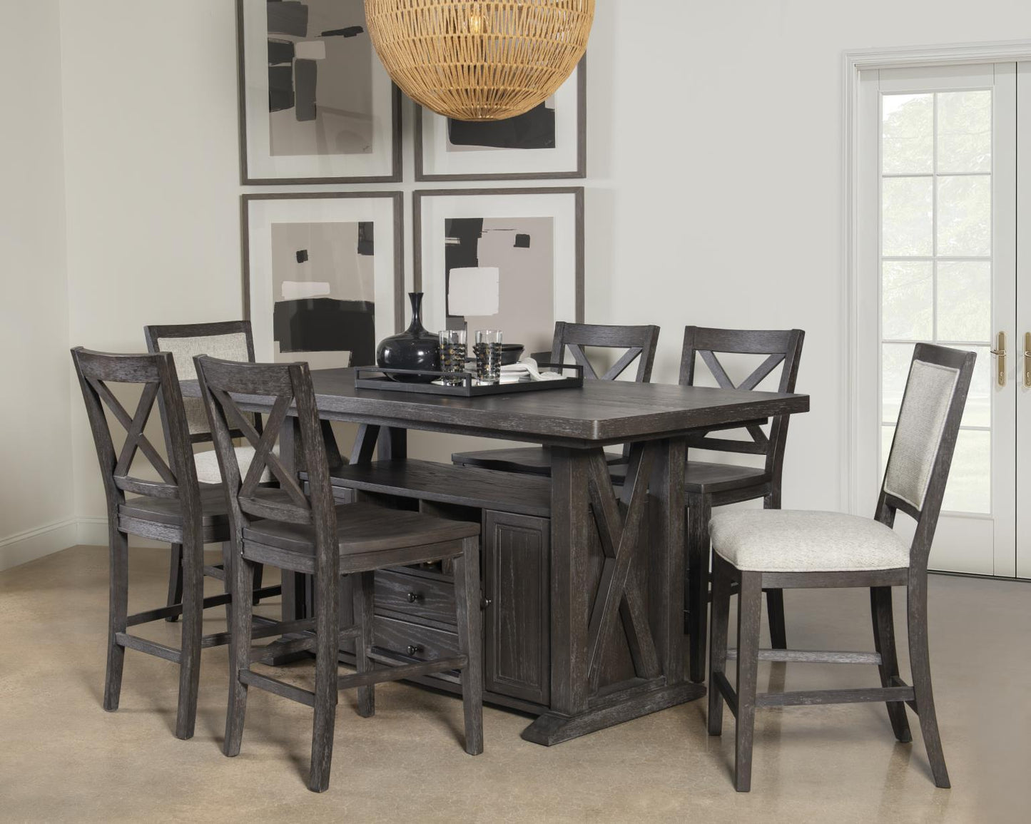 Briarwood - Upholstered Counter Height Chair (Set of 2) - Sable