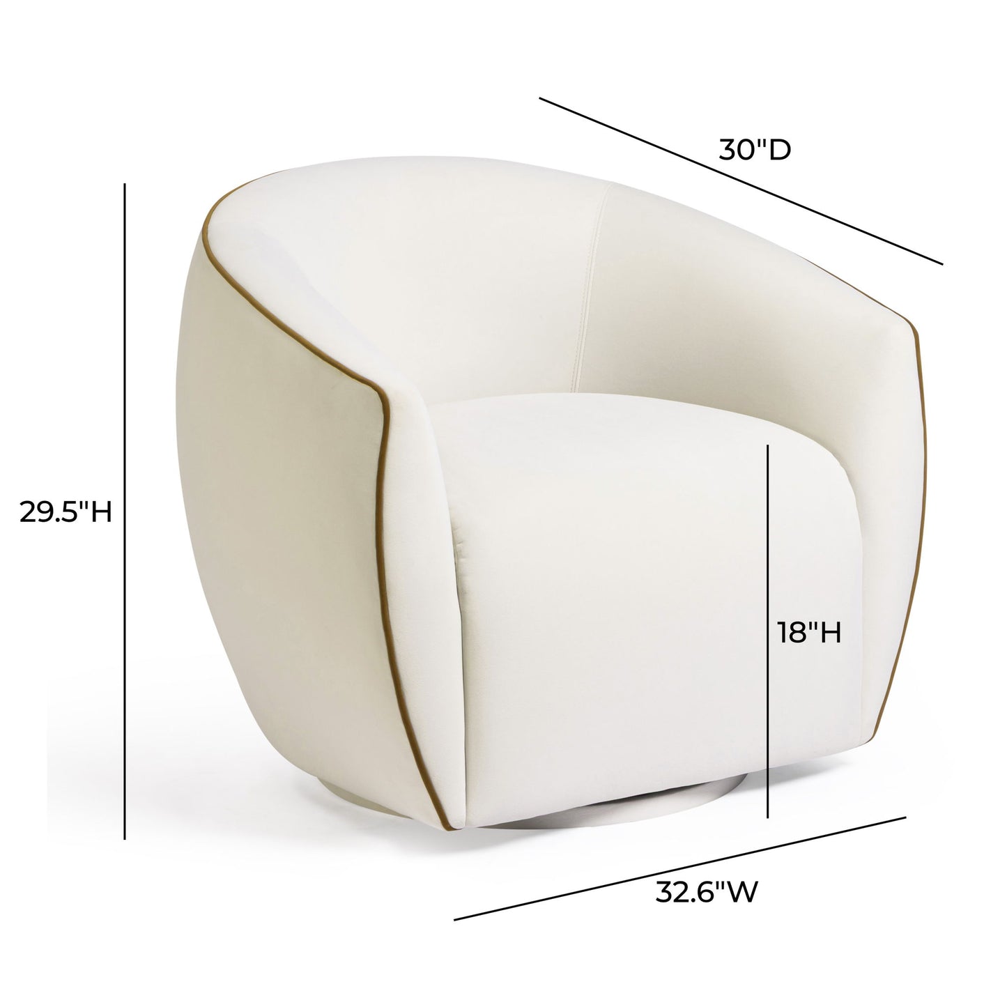 Jordan - Velvet Swivel Chair