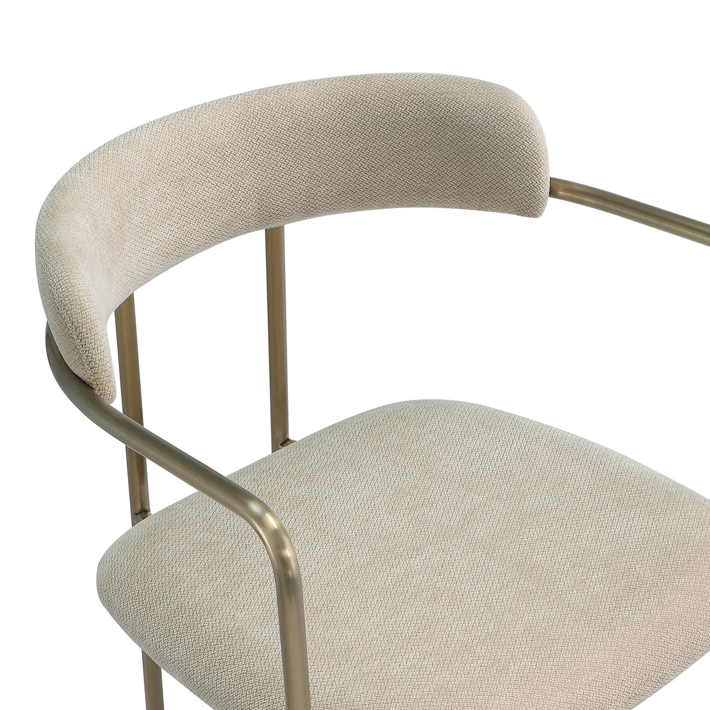 Manhattan Serene - Metal Upholstered Dining Chair