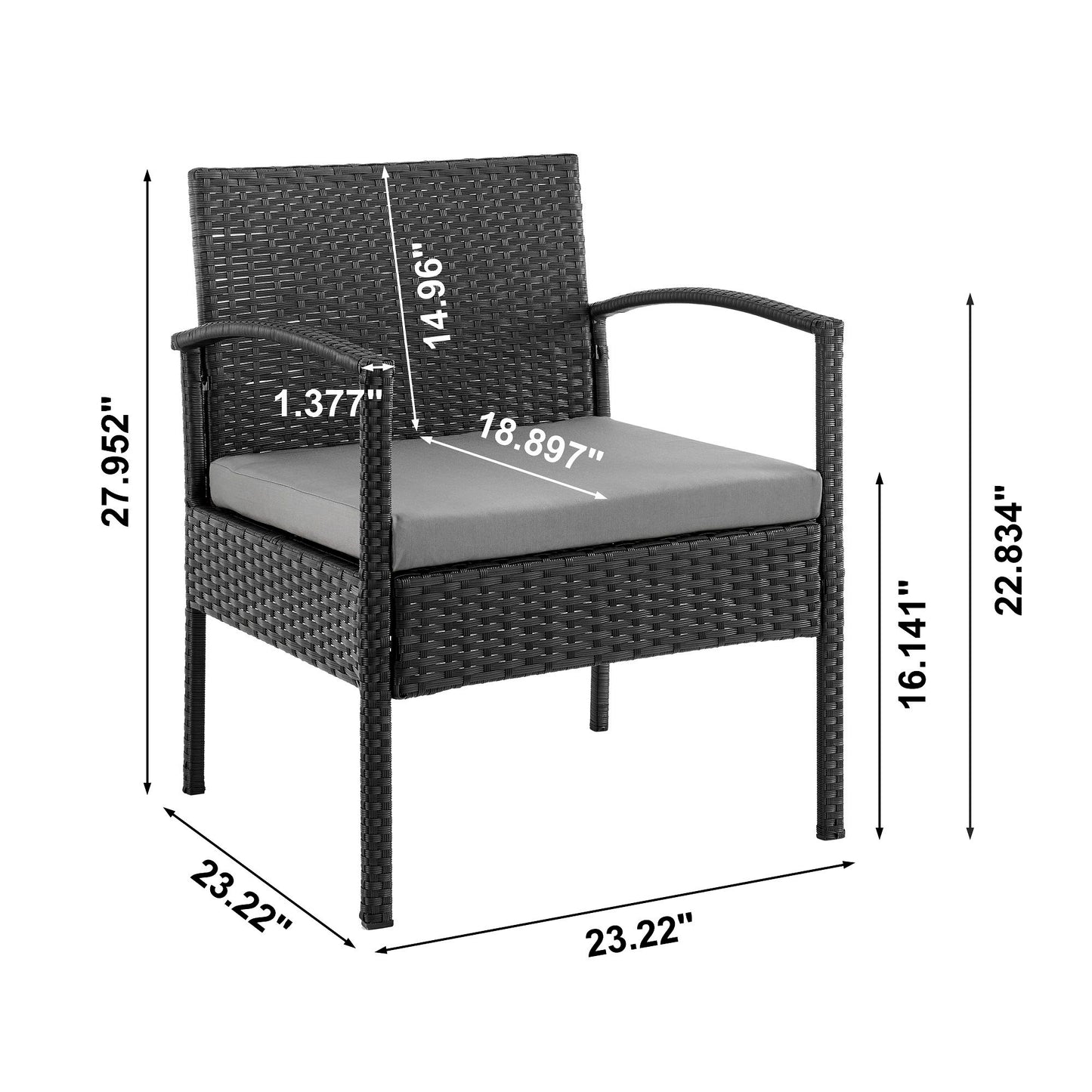 Manhattan Noli - 4-Piece Conversation Set
