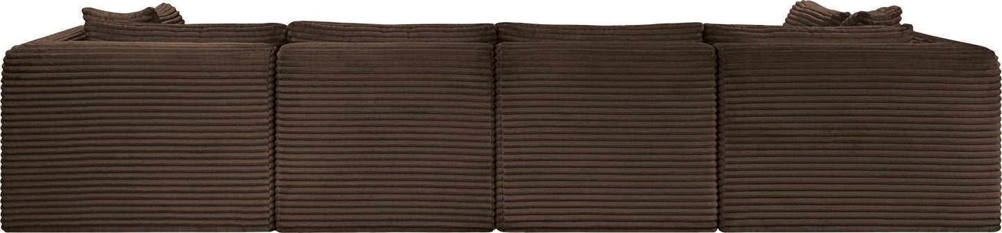 Shaggy - 6 Piece Modular U-Shaped Armless Sectional